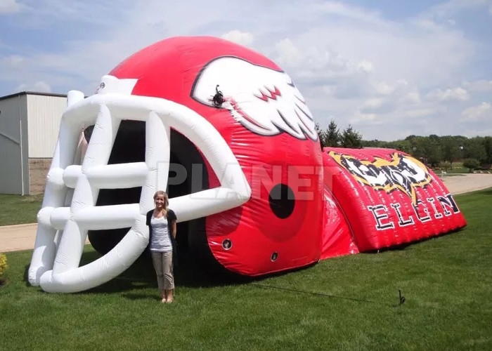 High School Inflatable Football Helmet Tunnel Inflatable Football Team Helmet Tunnel Entrance For Sport Teams