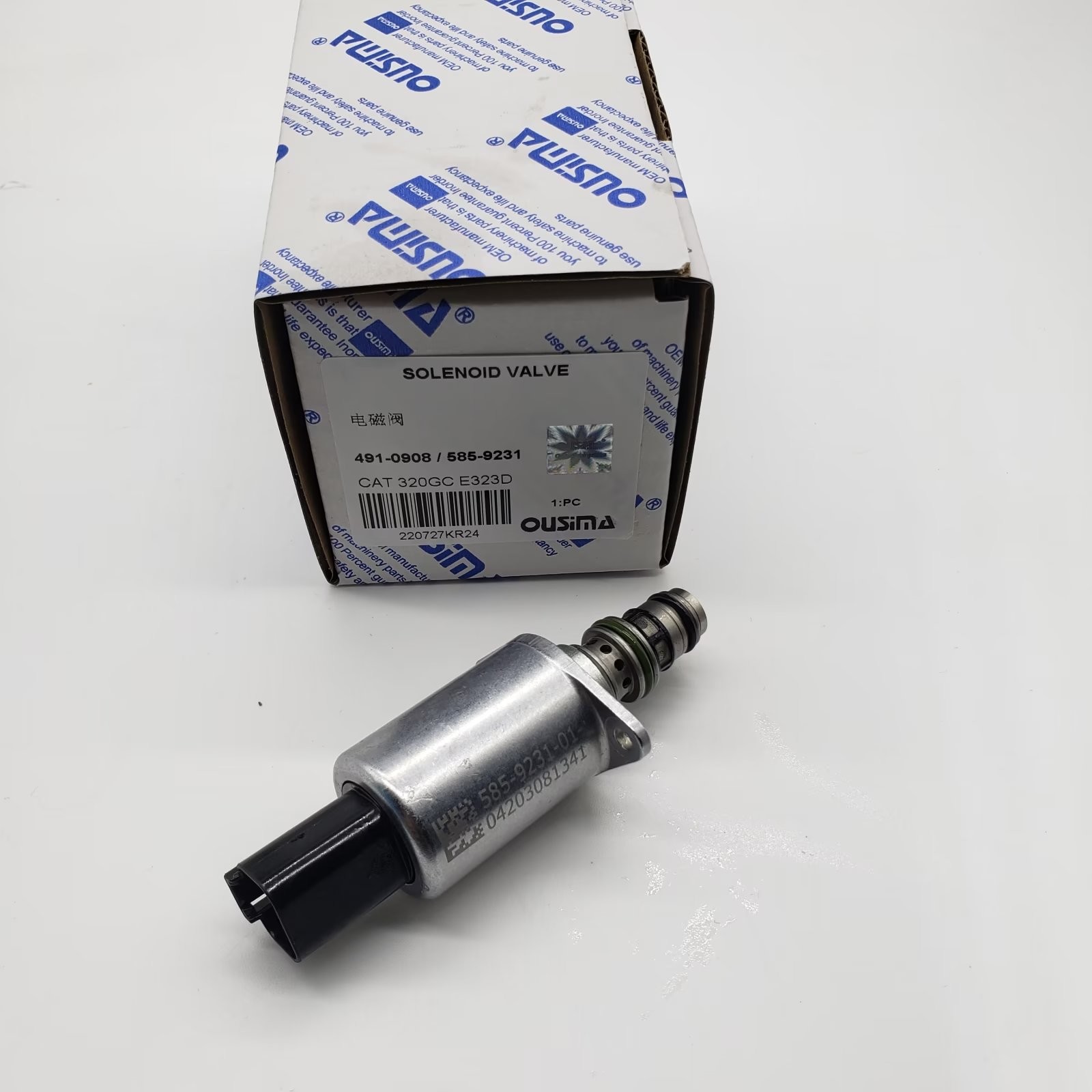 491-0908 585-9231 Excavator Solenoid Valve For 320GC 323GC 336GC