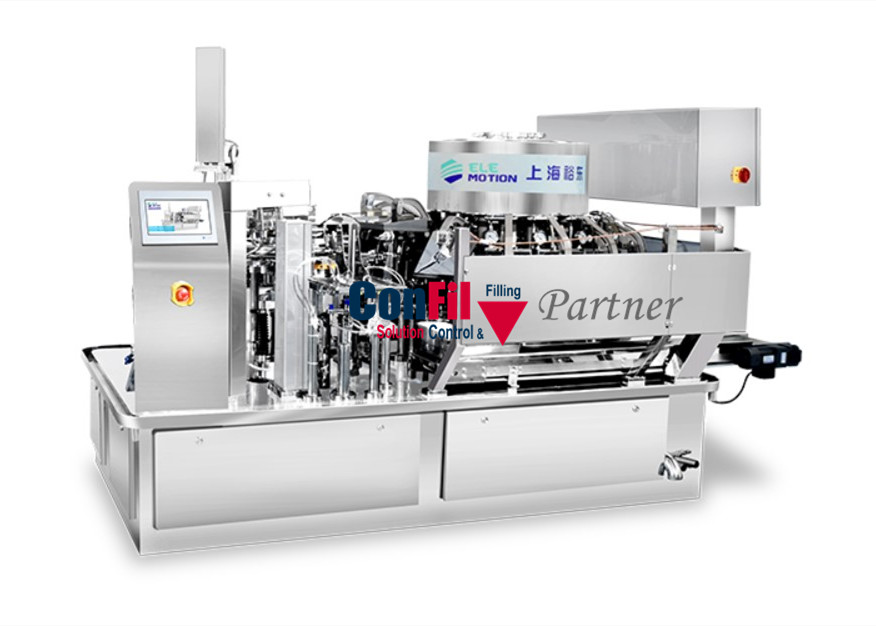 80 Bags / Min Rotary Vacuum Packaging Machine For Seafood Kelp Snack