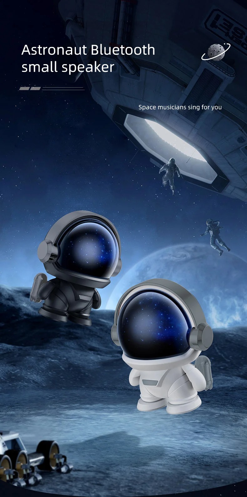 Experience Music in Style Astronaut BT5.0 Music Player for Home System Subwoofer