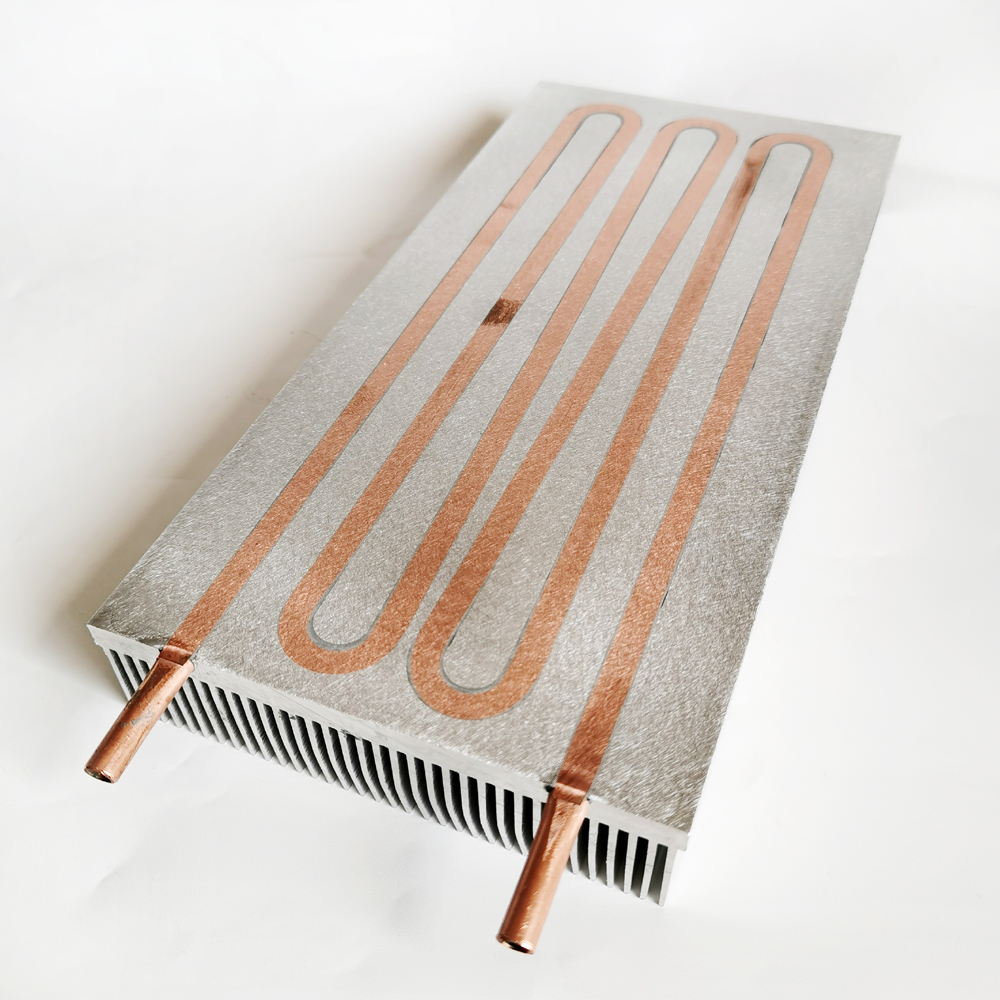 Painting Water Cooled Radiator Heat Sink 120x30x250mm For Mining