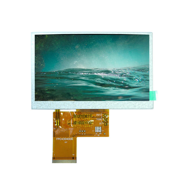 FCC RGB 40Pin 4.3 Inch TFT LCD Module / Capacitive Touch Display