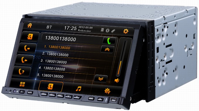 Car radio gps iPod for Universal car DVD player with Steering wheel control OCB-7200