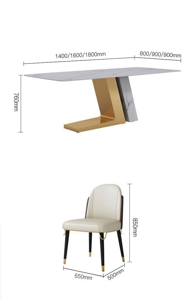 Luxury Dining Tables With Marble Tops And Stainless Steel For Bulk Buy