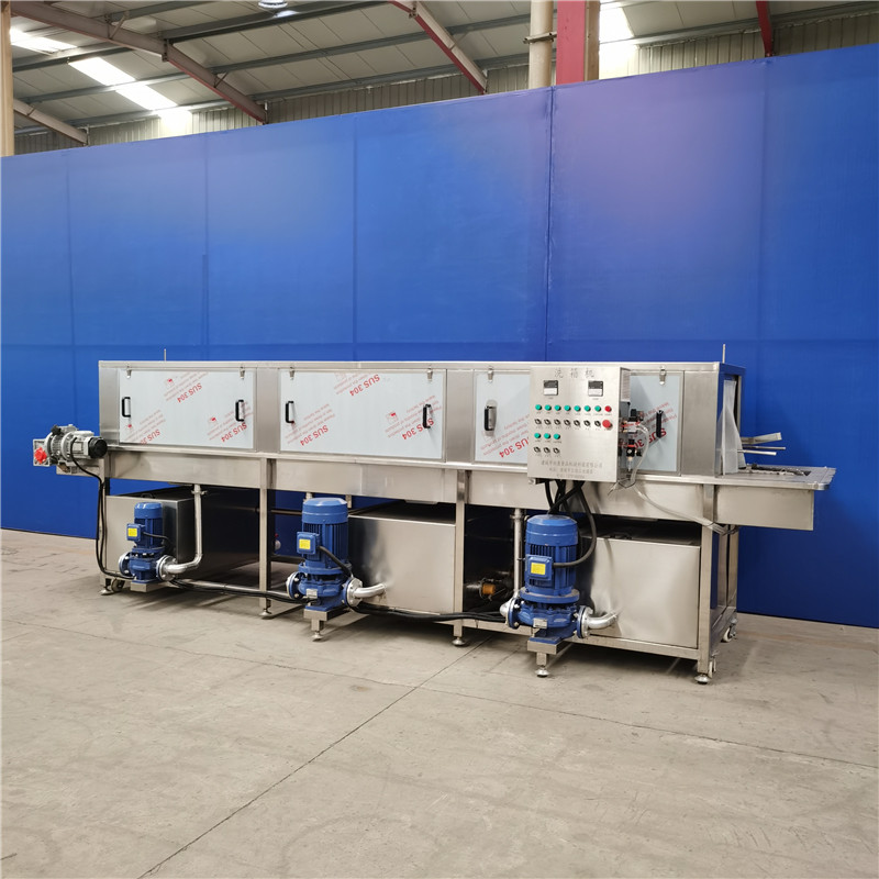 Poultry Plastic Basket Washer Machine High Pressure Spray Sterilization