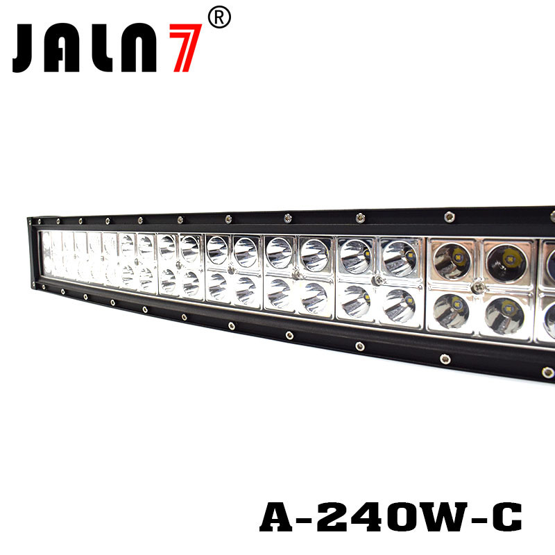 LED Light Bar JALN7 41.5Inch 240W Curved Spot Flood Combo LED Driving Lamp Super Bright Off Road Light LED Work Light