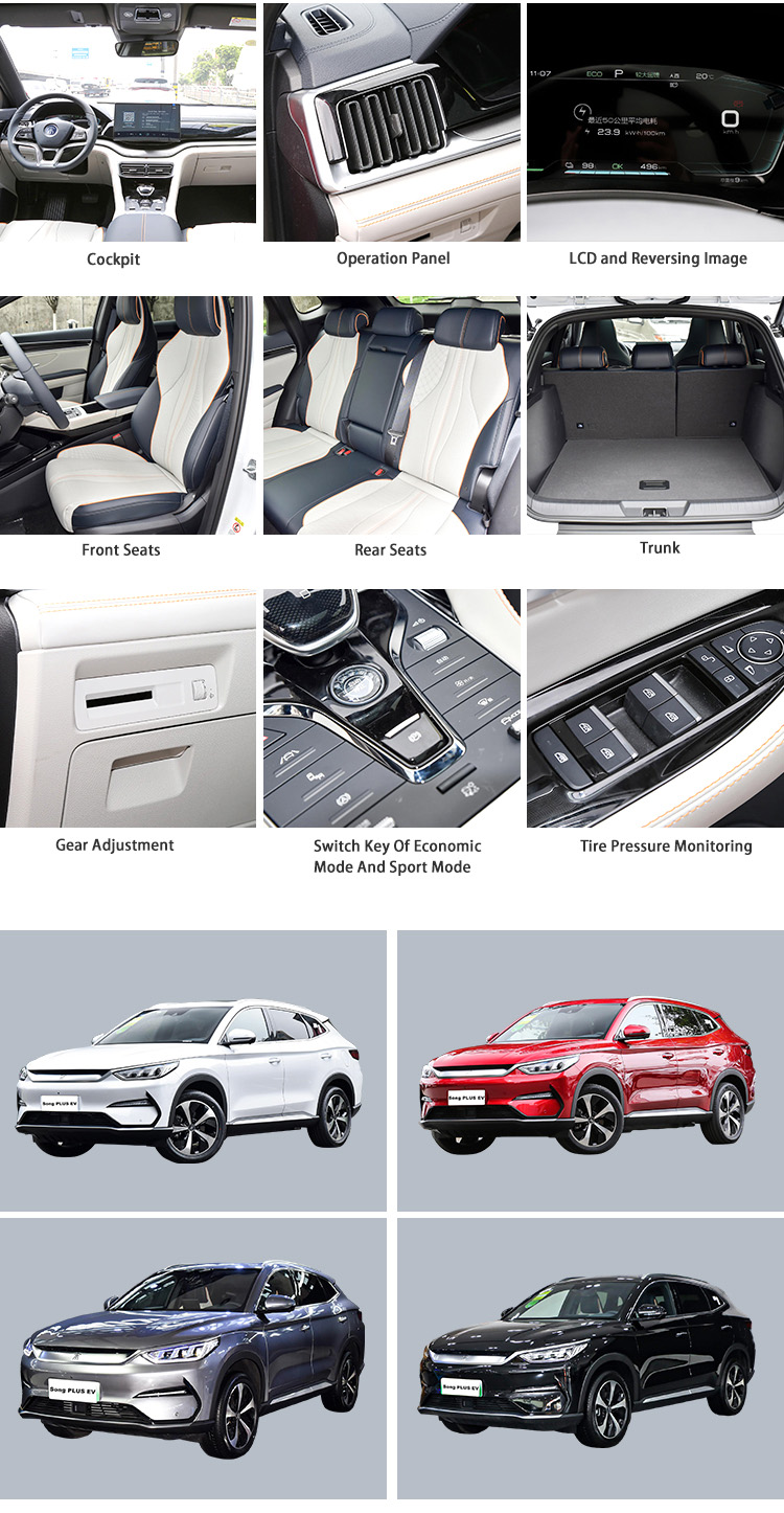 China New Energy Vehicles Pure SUV Byd Song Plus Flagship EV Electric Car