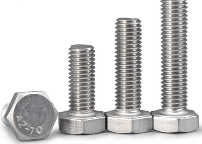 Stainless Steel SS316L M10 9/16 Inch Hexagon Bolt Polished Finish Corrosion-Resistant for Chemical Industry