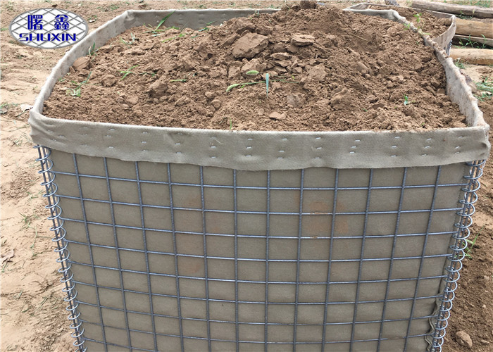3x3Inch Sand Filled Hesco Bastion Barrier Protective Gabion Hesco Rustproof