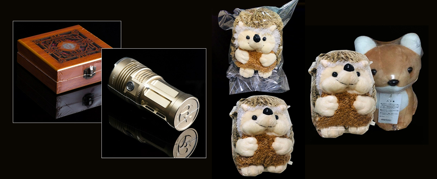 Packaging dolls, flashlights, decorative boxes