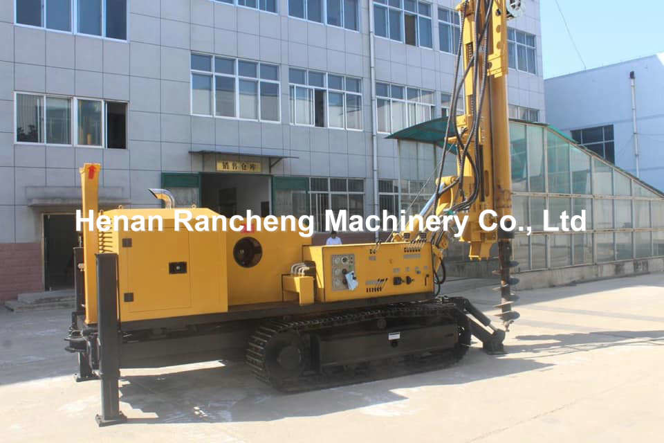 Crawler Mouted Rotary Drill Rig 132KW Engine Micro Pile Drilling Rig Machine