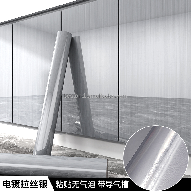 61cm x 5m Brushed Self Adhesive Removable Wallpaper Waterproof Peel and Stick Contact Paper for Furniture Refurbishment