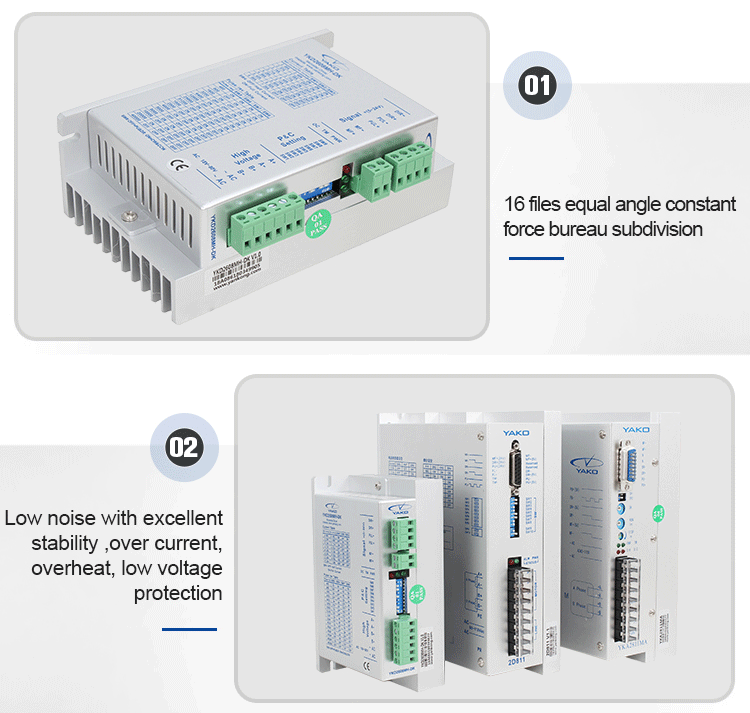 2.4-7.2 Current YAKO 2D811 Micro Stepping Stepper Drivers for High Voltage Efficiency
