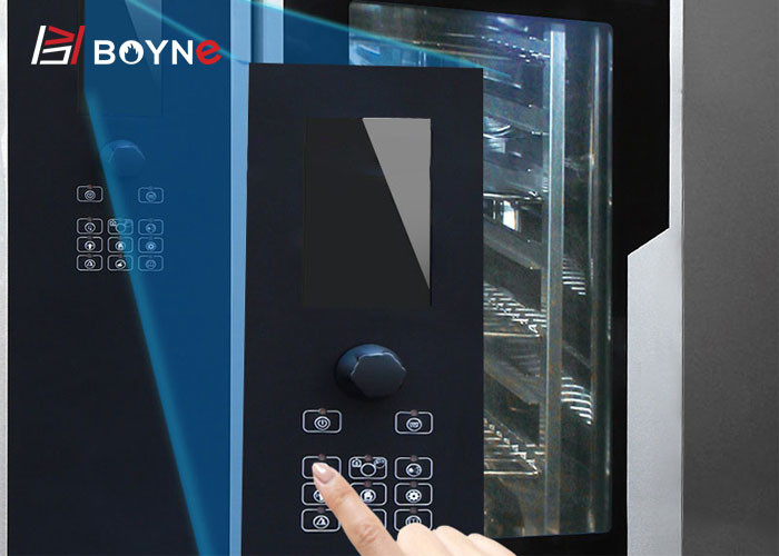 Stainless Steel 6 Trays Combi Oven With Boiler Electric LCD Version can storage 88 88 menus