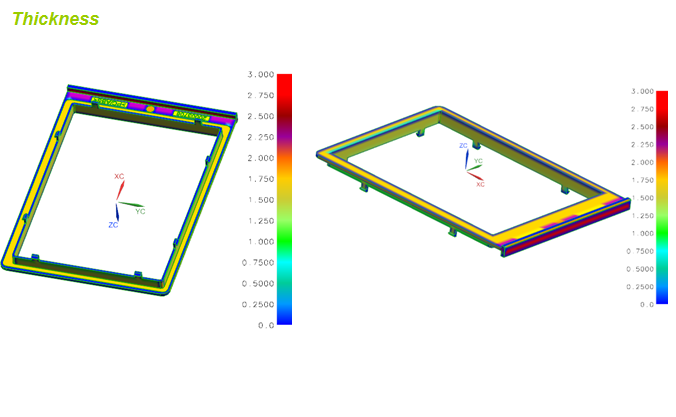 Black Plastic Cover Mould Display Rahmen Frame A B Plate P20 Core Cold Sprue