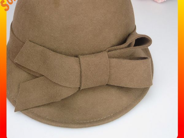 Fashion hot sale unique wool felt ladies hat, Crushable Australia wool hats for ladies