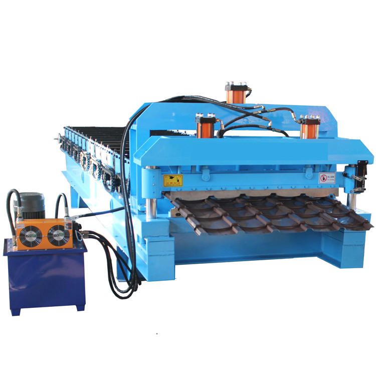 Glazed Tile Roll Forming Machine Bamboo Type Roof Making Machine