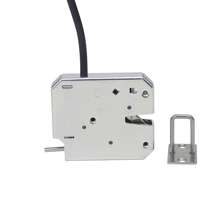 12V / 24V Electromagnetic Lock Carbon Steel Plated With Blue Zinc
