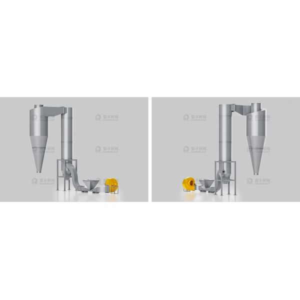 5.5kW Zig Zag Air Separator High Strength With Cylindrical Design