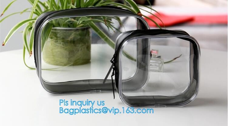 Travel Portable PVC Transparent Waterproof Cosmetic Bag Women Makeup Toiletry Bags, PVC Cosmetic Pouch, PVC Makeup Bag,