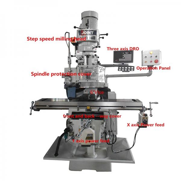 3E economic small milling machine center with operation manual