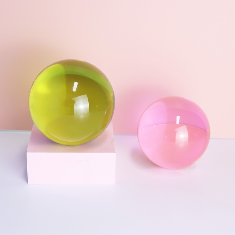 D60mm Clear Acrylic Ball Logo Print Unisex For Sports Toy
