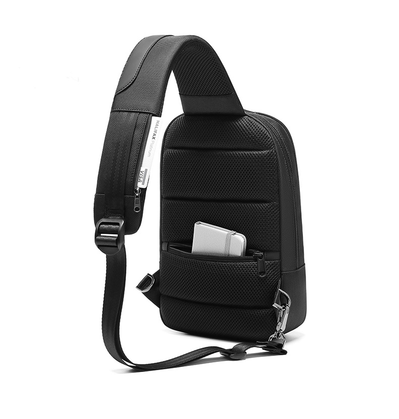 OEM ODM Lightweight Waterproof Crossbody Bag Mens Sling Backpack With Usb Port