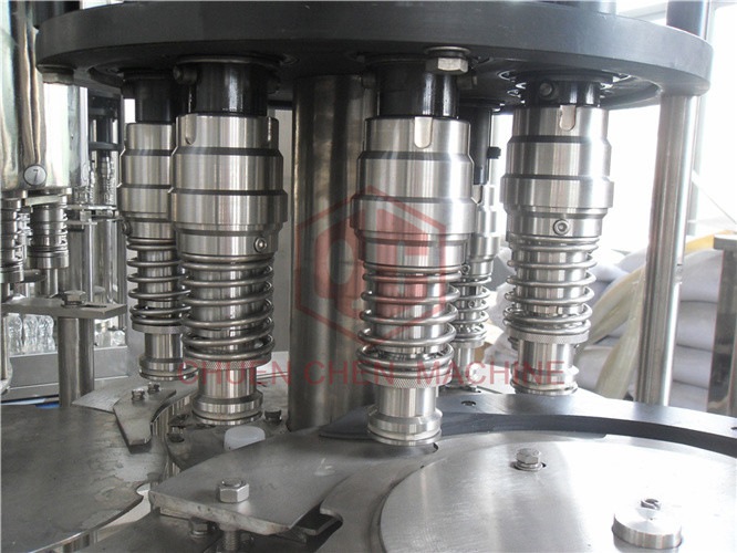 Rotary Type 3 In 1 Combi Automatic Liquid Filling Machine For Plastic Bottle