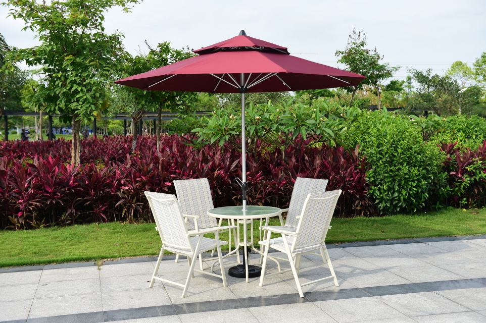 2.7m Middle Aluminum Patio Umbrella Outdoor Umbrella Without Back