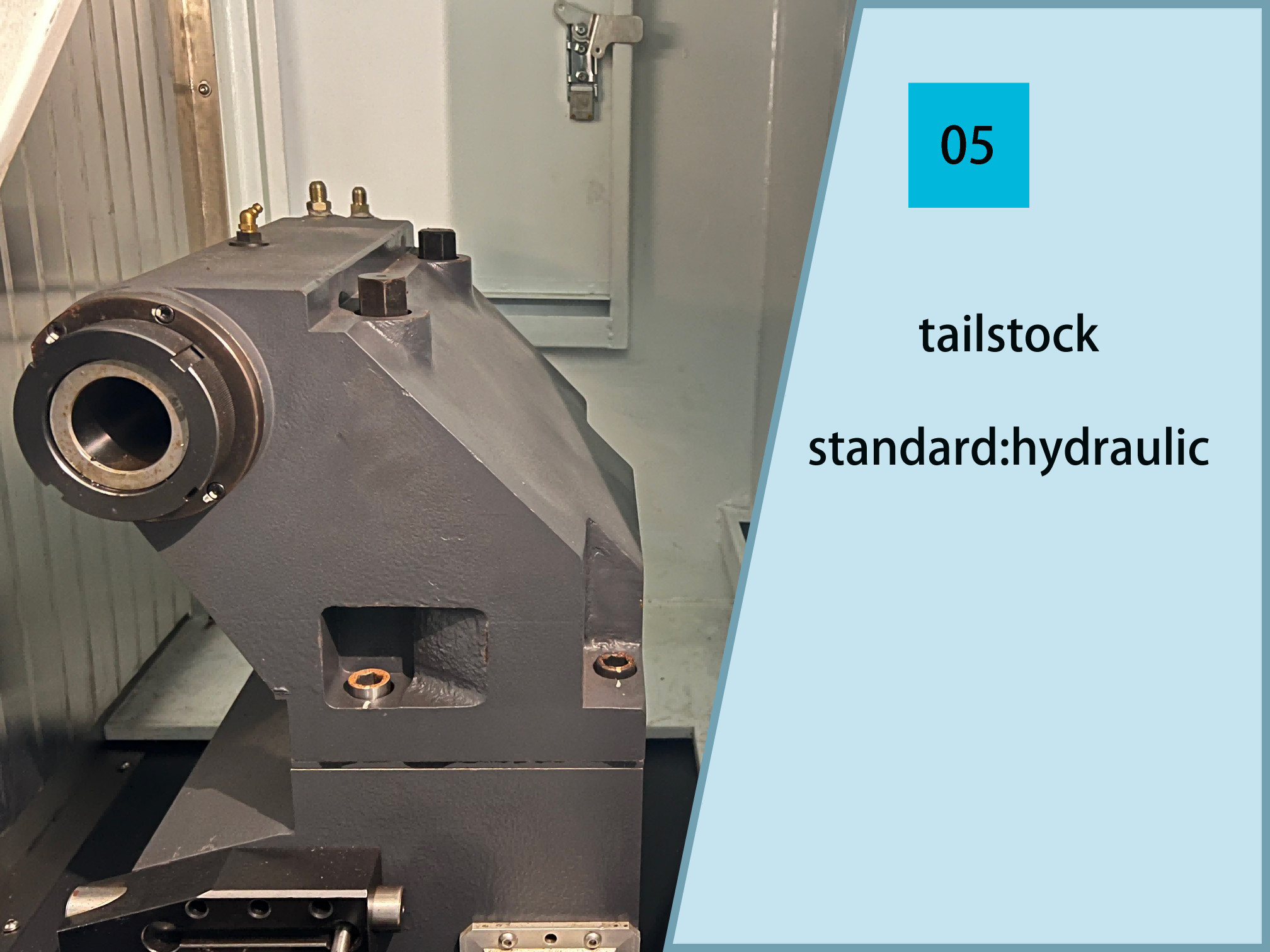 High Precision 5052Y CNC Lathe With Hydraulic Tailstock 4500 RPM Spindle