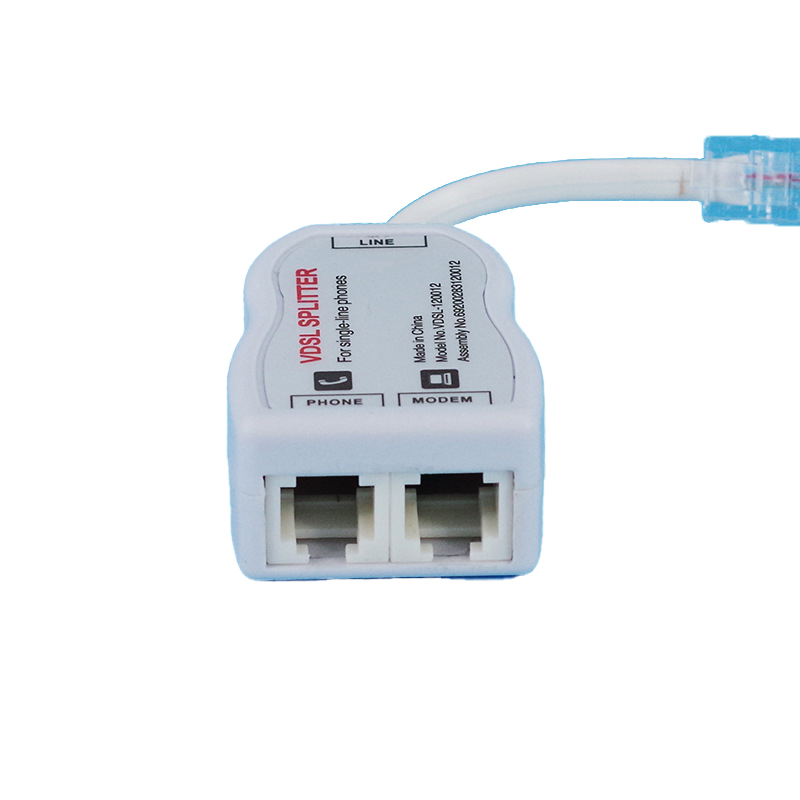 VDSL ADSL RJ11RJ45 6P4C Splitter Adapter SP-201 with Inner Conductor Tc