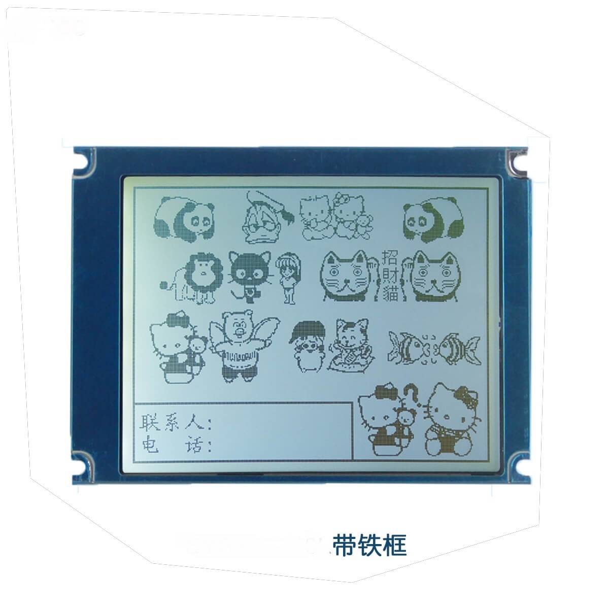 3.8 Inch Dot Matrix Lcd Module STN/Negative/ Transmissive /Blue，Driving IC S1D13700,1/240 Dutiy, 1/12 Bias
