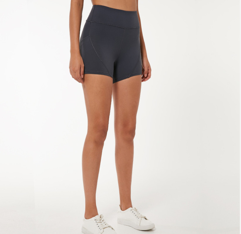 Women Workout Shorts With Pocket High Waist Yoga Shorts Sexy Fashion