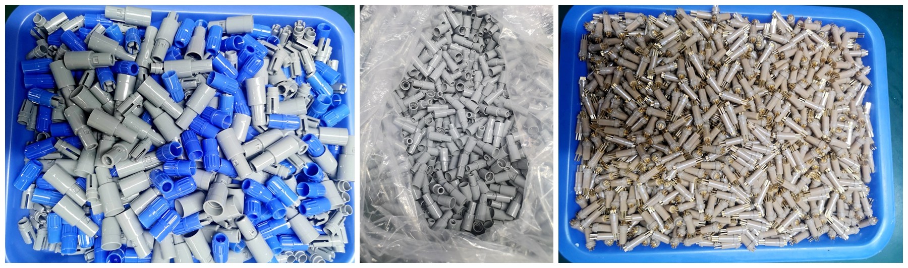 Self Locking IP64 Medical Device Connectors Circular Push Pull Female
