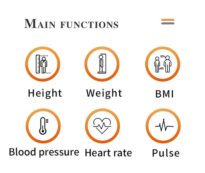 Blood Pressure Monitor Medical Height And Weight Scales For Pharmacies