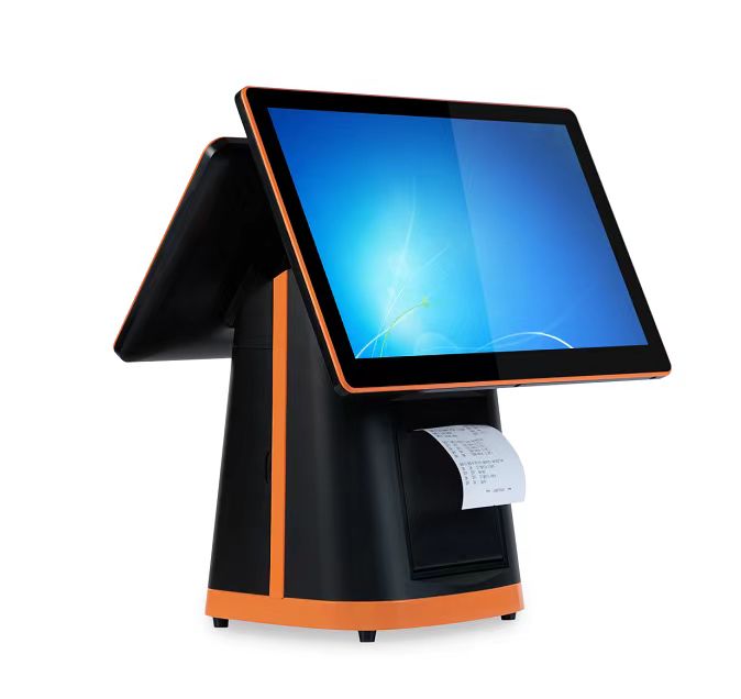 15.6'' Touch Screen Cash Register with Win 10/Android OS and Full HD 1080P Main Display