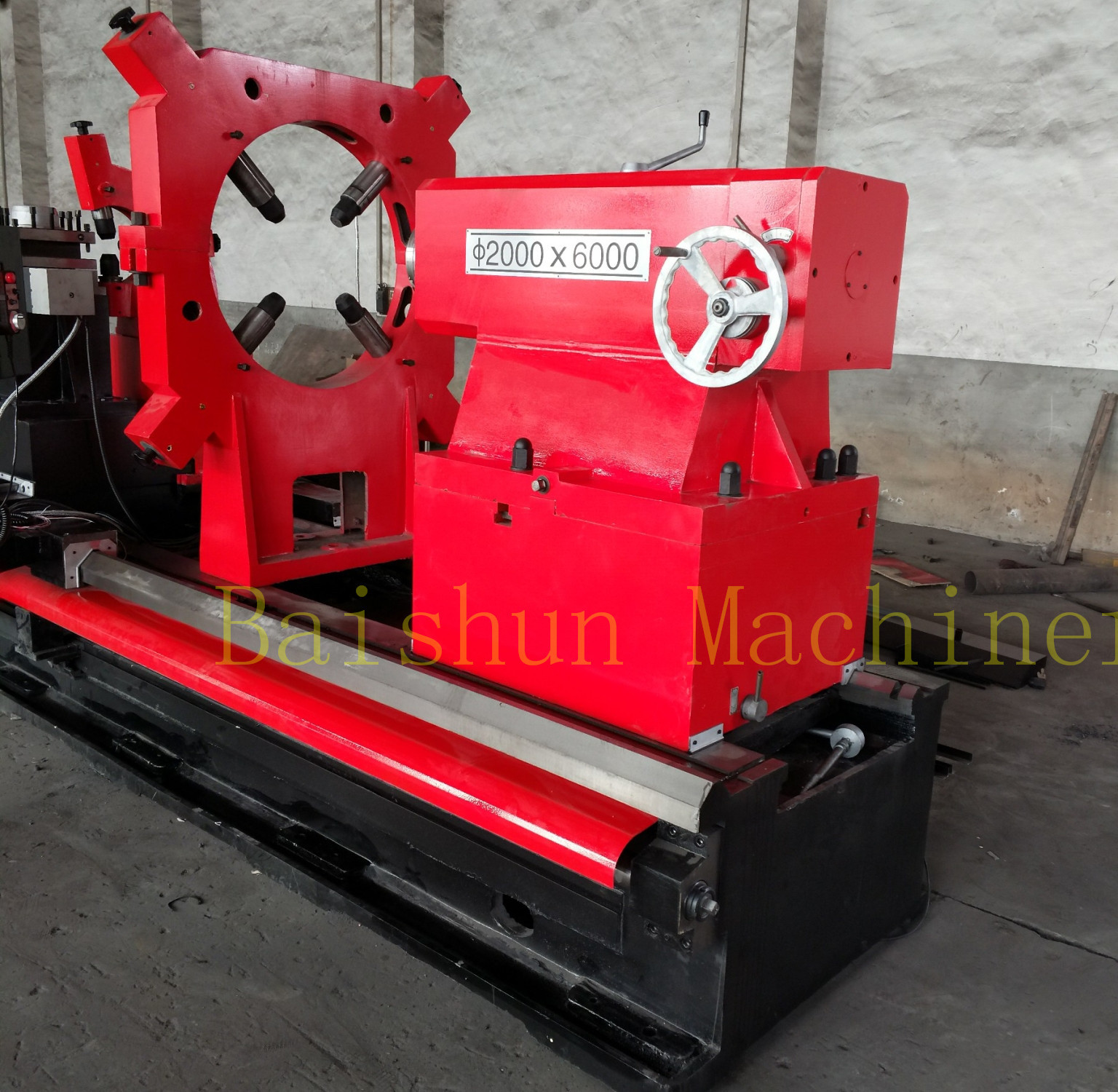 Large Diameter Horizontal Lathe Machine For Metal Working 2000mm Turning