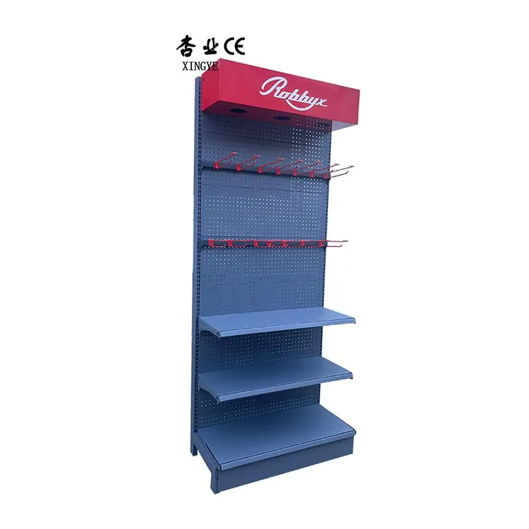 Factory Customized Color Size Innovative Product steel single side rack for supermarket shop exhibit shelf