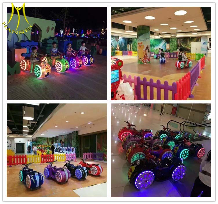 Hansel family rides on cars battery power motors park amusement kiddy ride