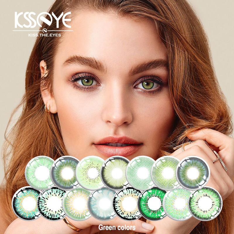 Daily Disposible Cosplay Contacts Lenses Turquoise Color Lens 14.2mm
