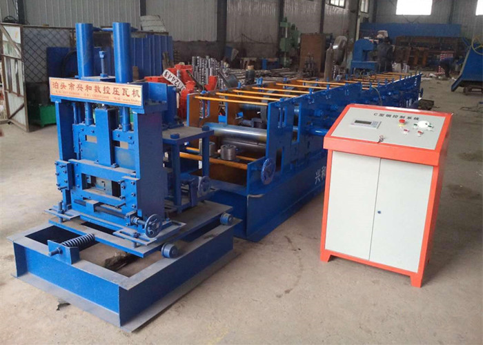 Roofing Panel C Channel Roll Forming Machine , C Purlin Forming Machine