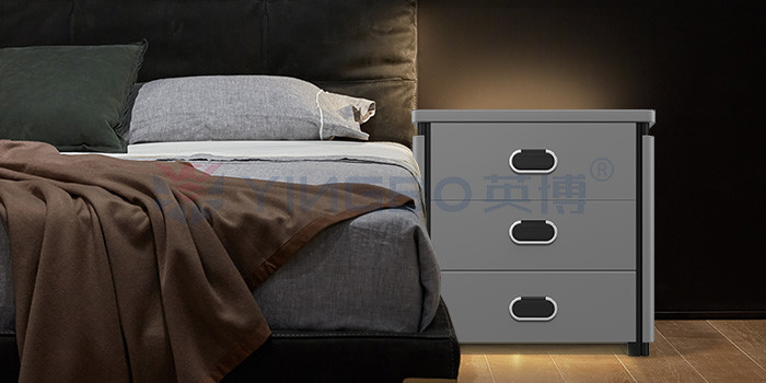 Wireless Charging Night Table Smart Safe Box For Home Security