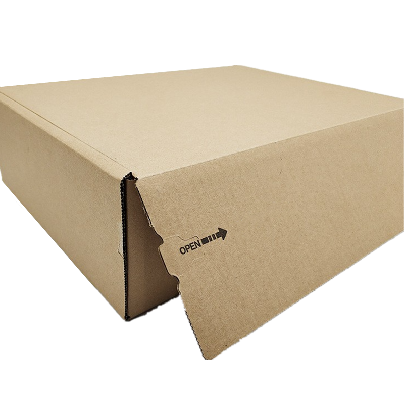 Custom Black Paper Zip Detachable Parcel Shipping Mailer Box Packaging with Logo Simple