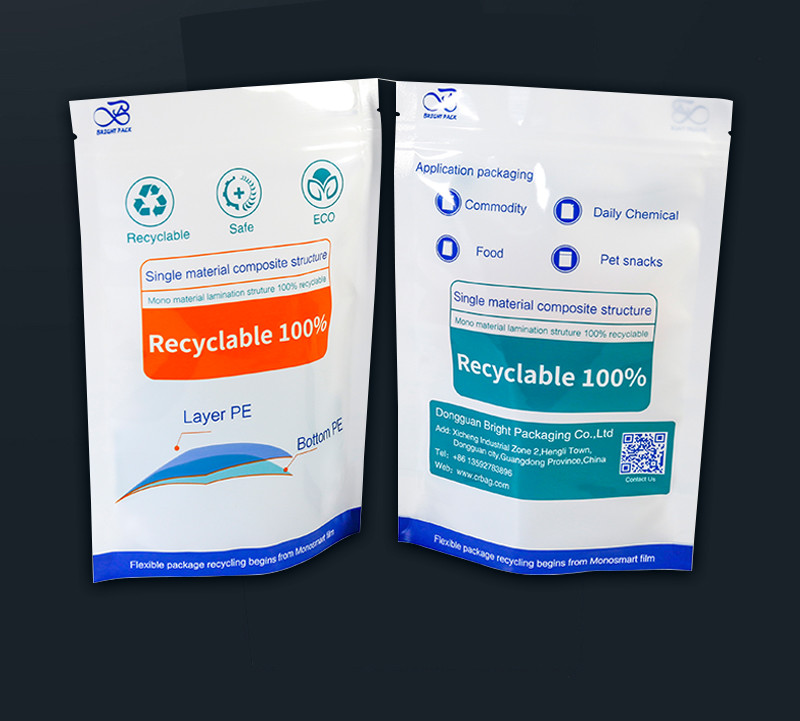 Eco-Friendly Long-Lasting Recycled Candy Stand Up Food Storage Bags