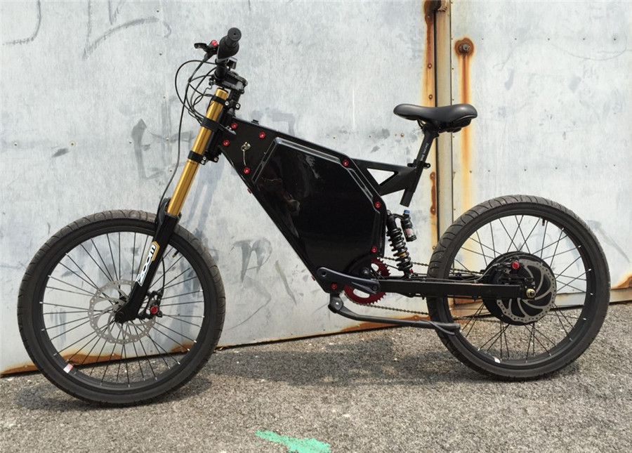 High Speed Full Suspension Adult Electric Bike , Stealth Bomber Ebike For All Terrain