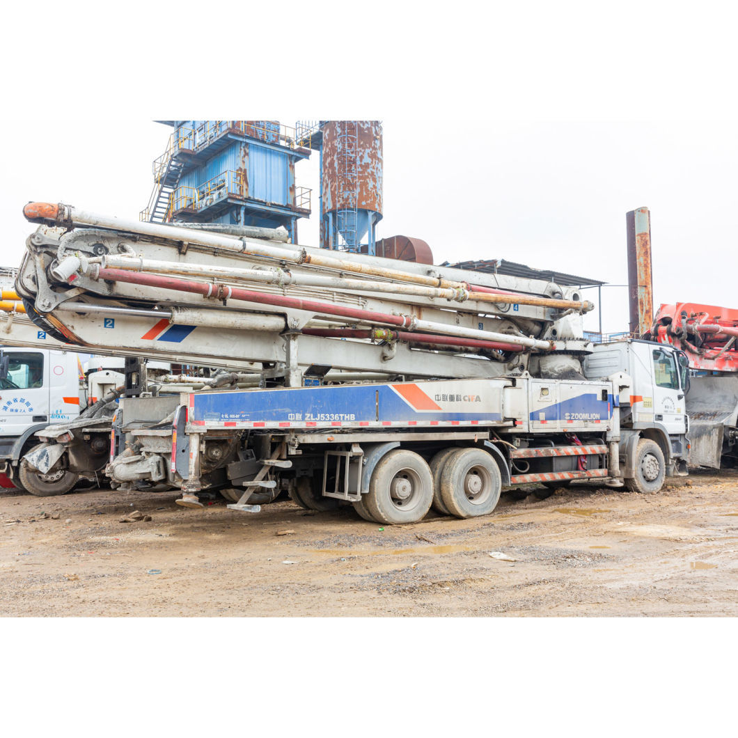 Zoomlion 47m Machinery Concrete Equipment Concrete Placing Boom Beton Pump Renovated Truck Mounted Concrete Pump