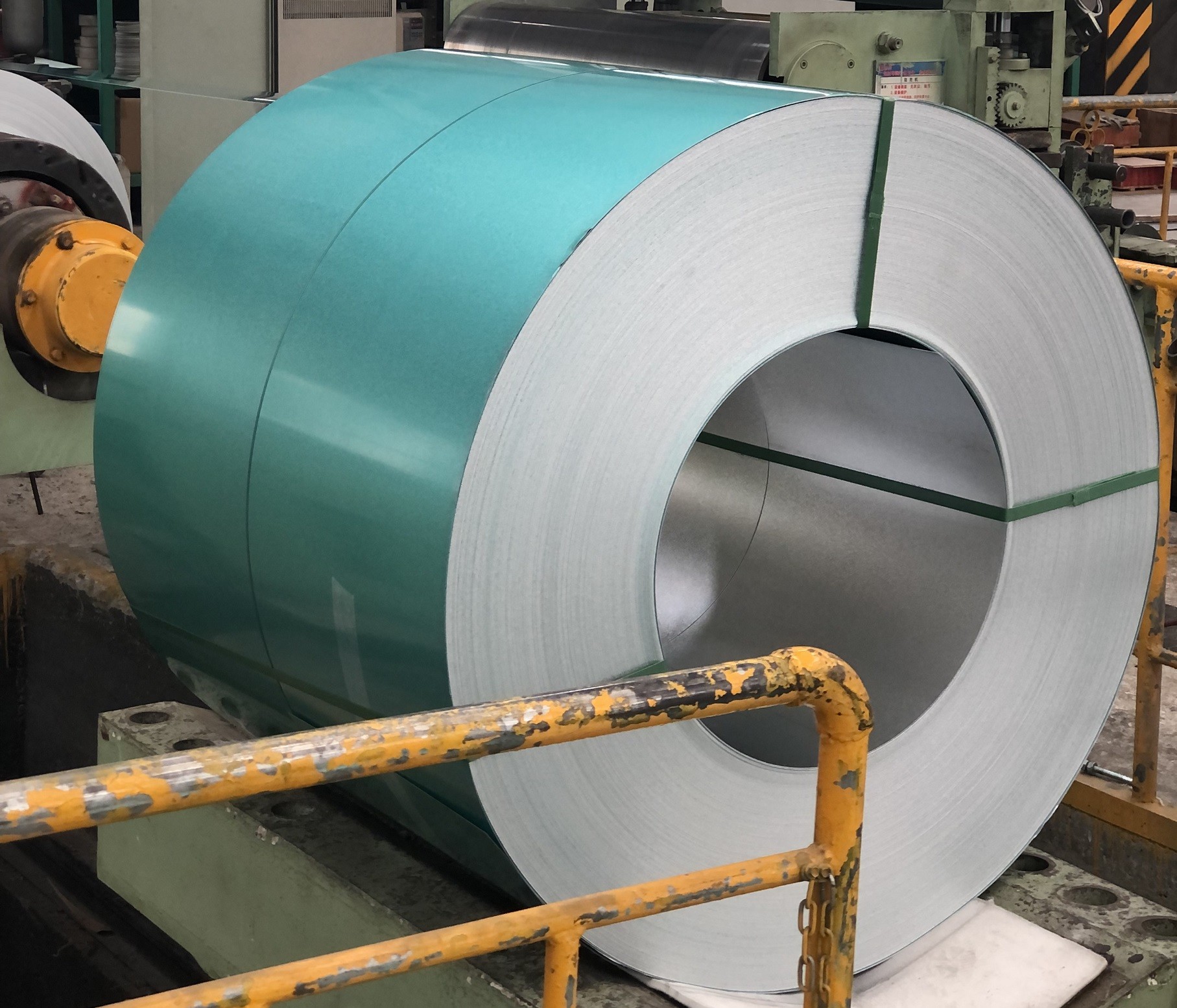 Green Color AFP Aluzinc Steel for Stone Coated Metal Tiles Regular Spangle 55% Aluzinc Steel Coil Regular width 1M