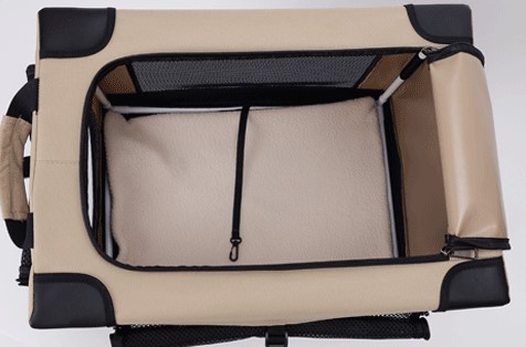 Convenient and Portable Oxford Fabric Folding Pet Crate Kennel Carrier Bag with Removable Bracket