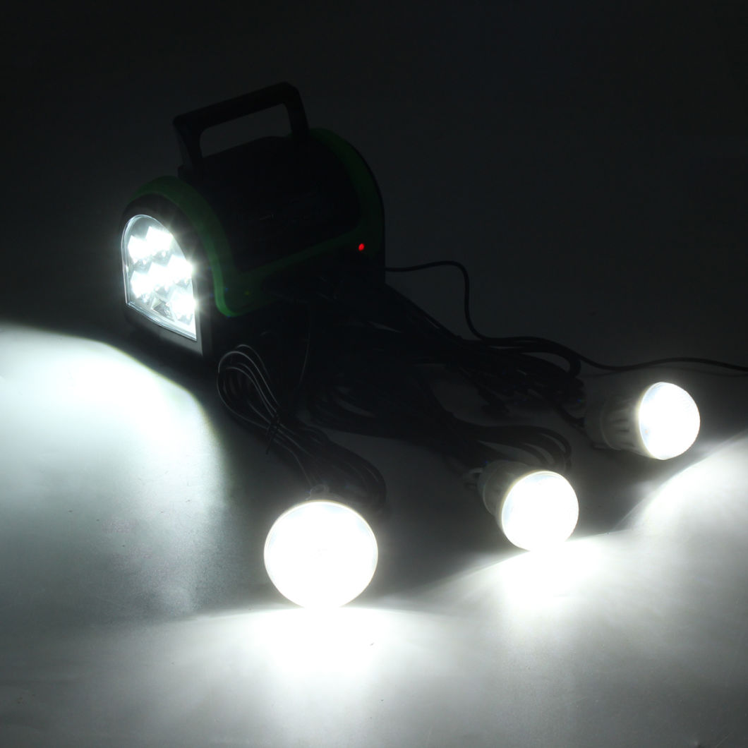 New Portable Solar Lamp with 3 LED Solar Lamp with Mobile Charge 5W 6V Solar Light