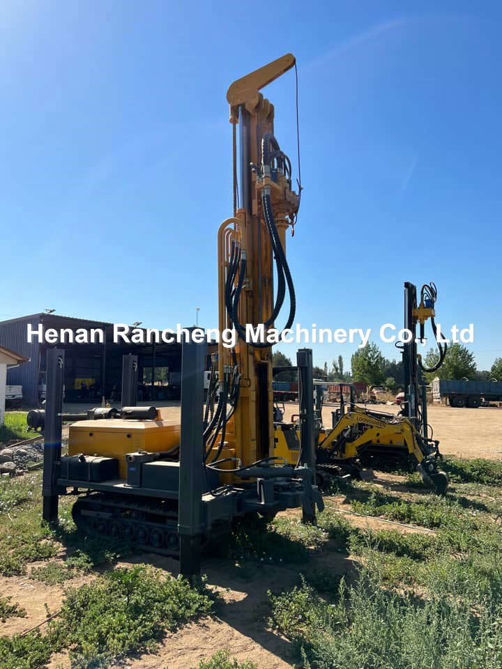 200m 5800Kg Hydraulic Water Well Drilling Machine With 58KW Diesel Engine And 5T Lifting Force
